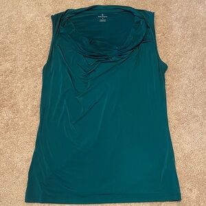 Worthington Emerald Sleeveless Cowl Neck Blouse